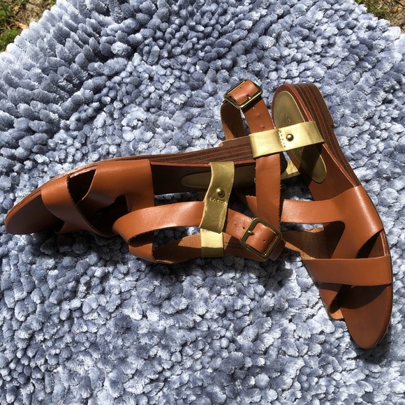 Limelight brown strappy sandal size 6 - Picture 4 of 4